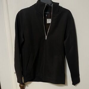 Club Monaco Men's Black Zip-Up Sweater